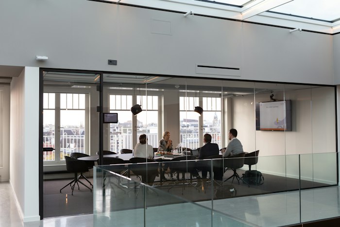 Team in a transformation workshop
